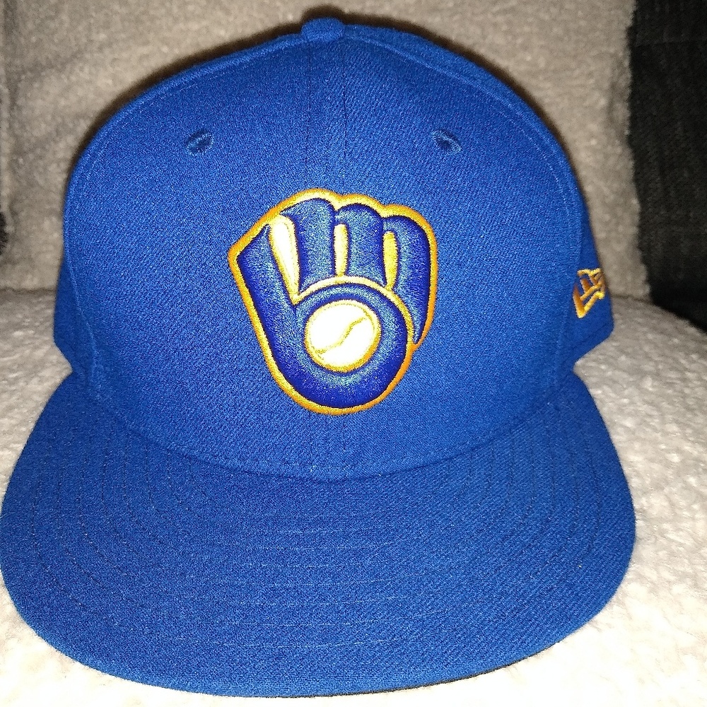 Milwaukee Brewers Blue Hat New Era